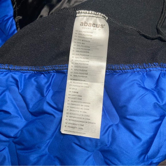 Abacus Blue Quilted Performance Puffer Vest Lightweight Zip Small - Picture 8 of 8